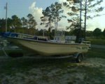 Skiff in storage.jpg